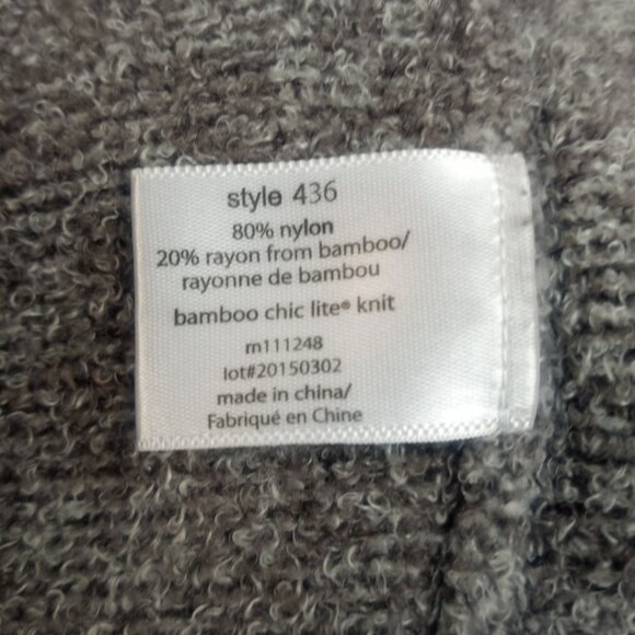 Barefoot Dreams Bamboo Chic Lite Gray Calypso Wrap Cardigan Sweater - Picture 5 of 5